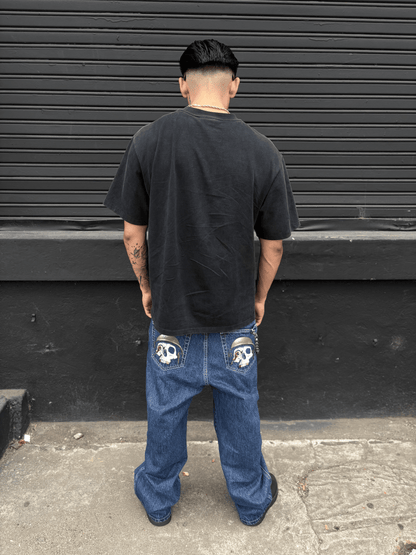 Skull selvedge denim